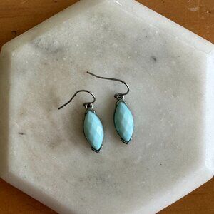 Teal Dangle Earrings